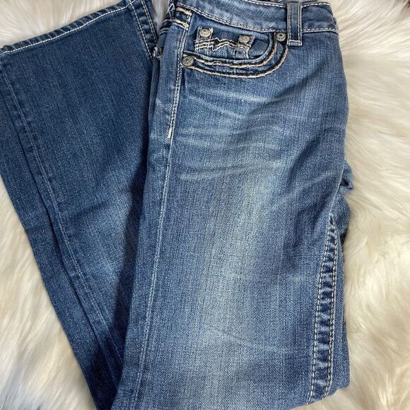 Miss Me Bootcut Low Rise Jeans Sz 26 - Picture 1 of 9